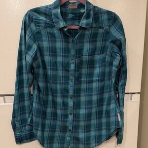 Columbia Plaid Button-Up Shirt M